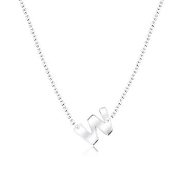 Alphabet Silver Necklace w SPE-5589
